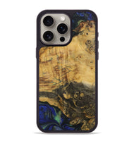 iPhone 15 Pro Max Wood Phone Case - Raju (Blue, 731317)