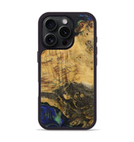 iPhone 16 Pro Wood Phone Case - Raju (Blue, 731317)