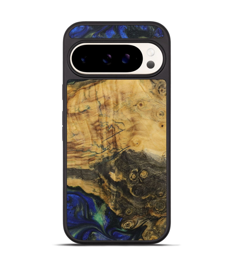 Pixel 9 Wood Phone Case - Raju (Blue, 731317)