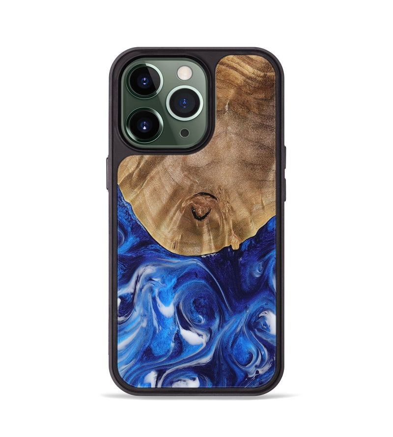 iPhone 13 Pro Wood Phone Case - Arah (Blue, 731321)