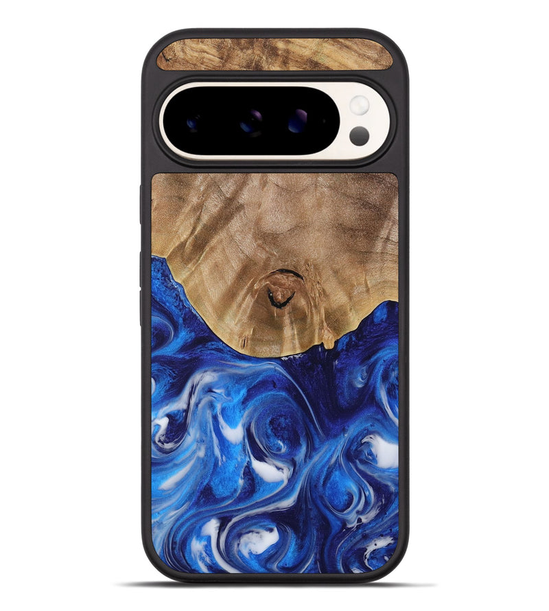 Pixel 9 Pro XL Wood Phone Case - Arah (Blue, 731321)