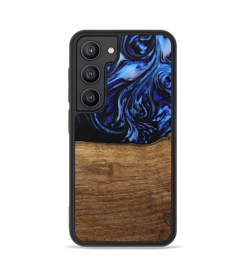 Galaxy S23 Wood Phone Case - Auston (Blue, 731323)