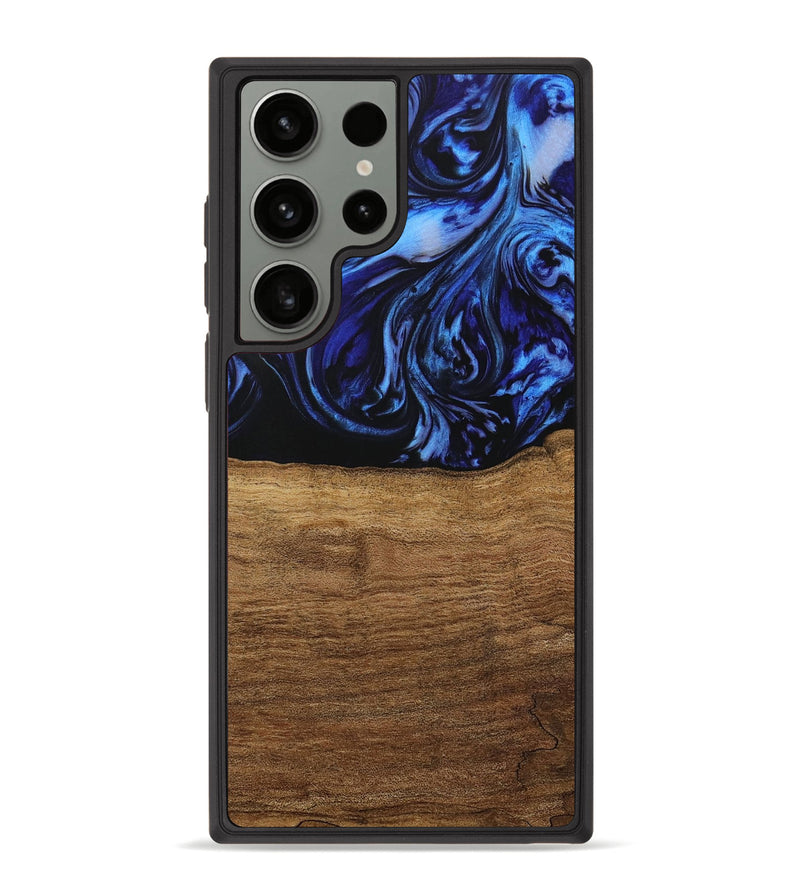 Galaxy S23 Ultra Wood Phone Case - Auston (Blue, 731323)