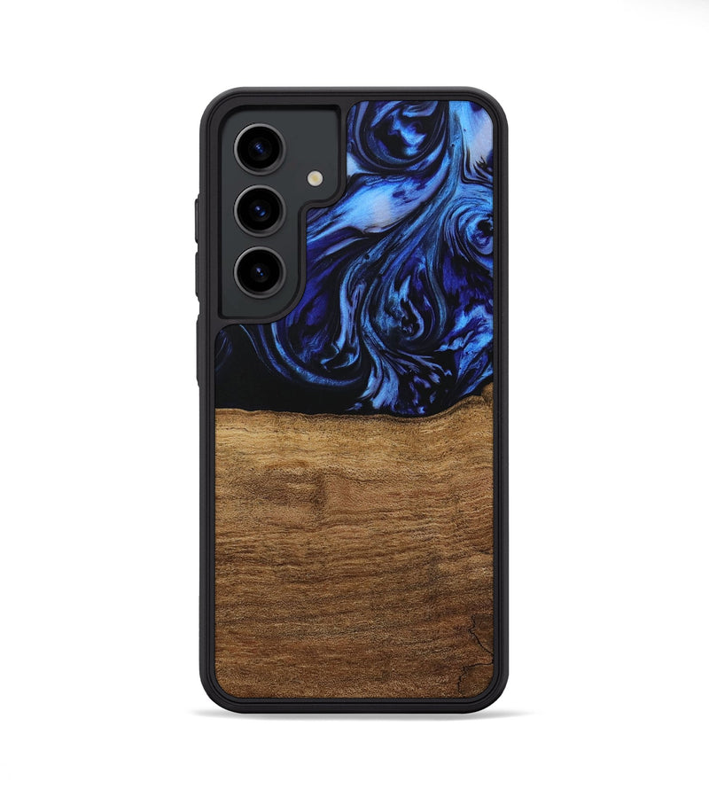 Galaxy S24 Wood Phone Case - Auston (Blue, 731323)