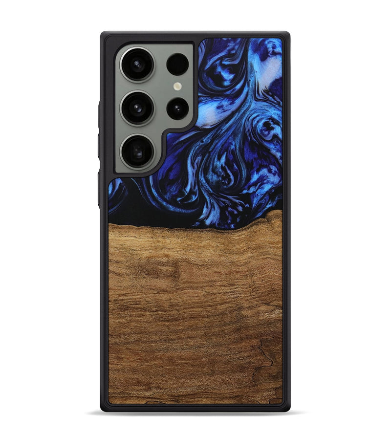 Galaxy S24 Ultra Wood Phone Case - Auston (Blue, 731323)