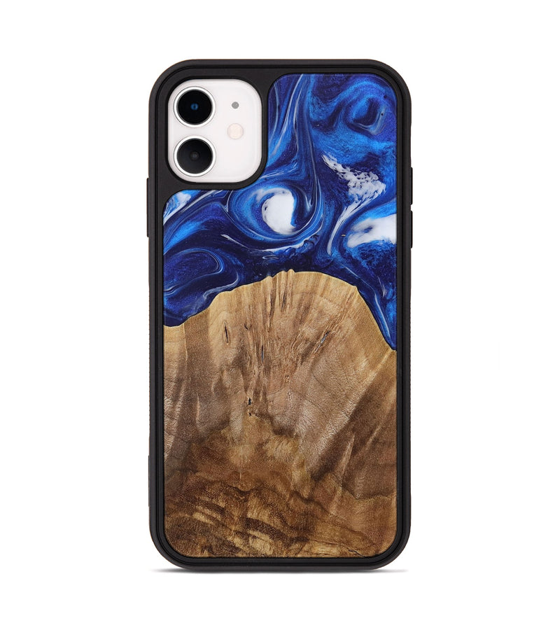 iPhone 11 Wood Phone Case - Watson (Blue, 731324)