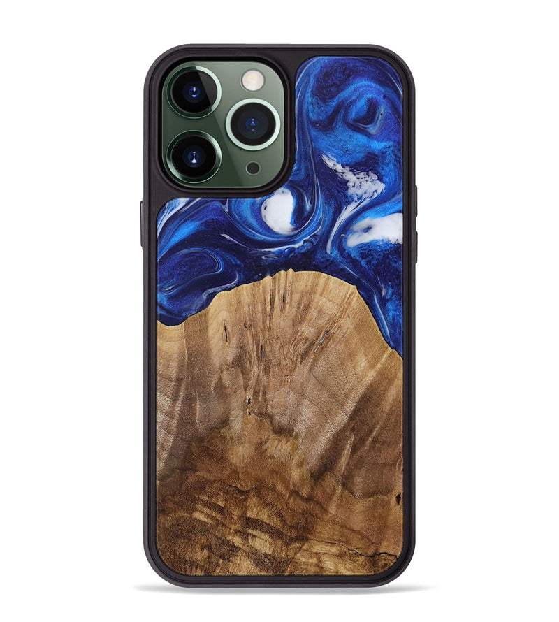 iPhone 13 Pro Max Wood Phone Case - Watson (Blue, 731324)