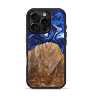 iPhone 16 Pro Wood Phone Case - Watson (Blue, 731324)