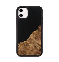 iPhone 11 Wood Phone Case - Aleena (Pure Black, 731325)