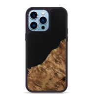 iPhone 14 Pro Max Wood Phone Case - Aleena (Pure Black, 731325)