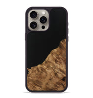 iPhone 15 Pro Max Wood Phone Case - Aleena (Pure Black, 731325)