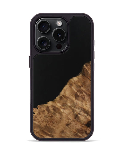 iPhone 16 Pro Wood Phone Case - Aleena (Pure Black, 731325)