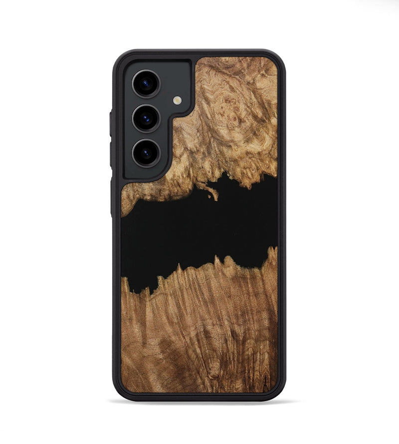 Galaxy S24 Wood Phone Case - Ilda (Pure Black, 731328)