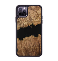 iPhone 11 Pro Max Wood Phone Case - Ilda (Pure Black, 731328)