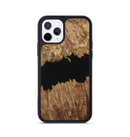 iPhone 11 Pro Wood Phone Case - Ilda (Pure Black, 731328)