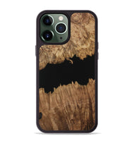 iPhone 13 Pro Max Wood Phone Case - Ilda (Pure Black, 731328)