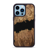 iPhone 14 Pro Max Wood Phone Case - Ilda (Pure Black, 731328)