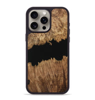 iPhone 15 Pro Max Wood Phone Case - Ilda (Pure Black, 731328)