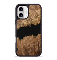 iPhone 16 Plus Wood Phone Case - Ilda (Pure Black, 731328)