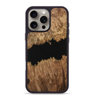 iPhone 16 Pro Max Wood Phone Case - Ilda (Pure Black, 731328)