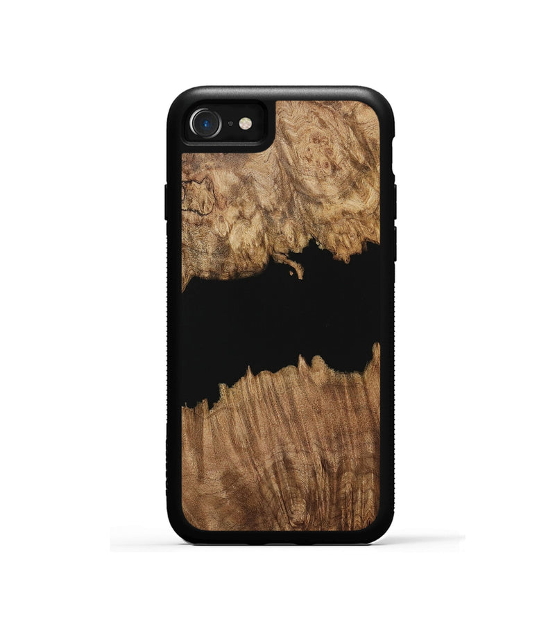 iPhone SE Wood Phone Case - Ilda (Pure Black, 731328)