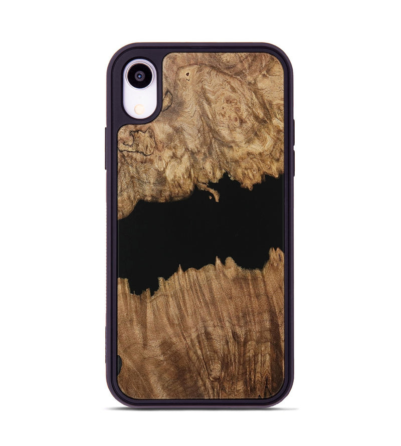 iPhone Xr Wood Phone Case - Ilda (Pure Black, 731328)