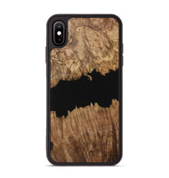 iPhone Xs Max Wood Phone Case - Ilda (Pure Black, 731328)