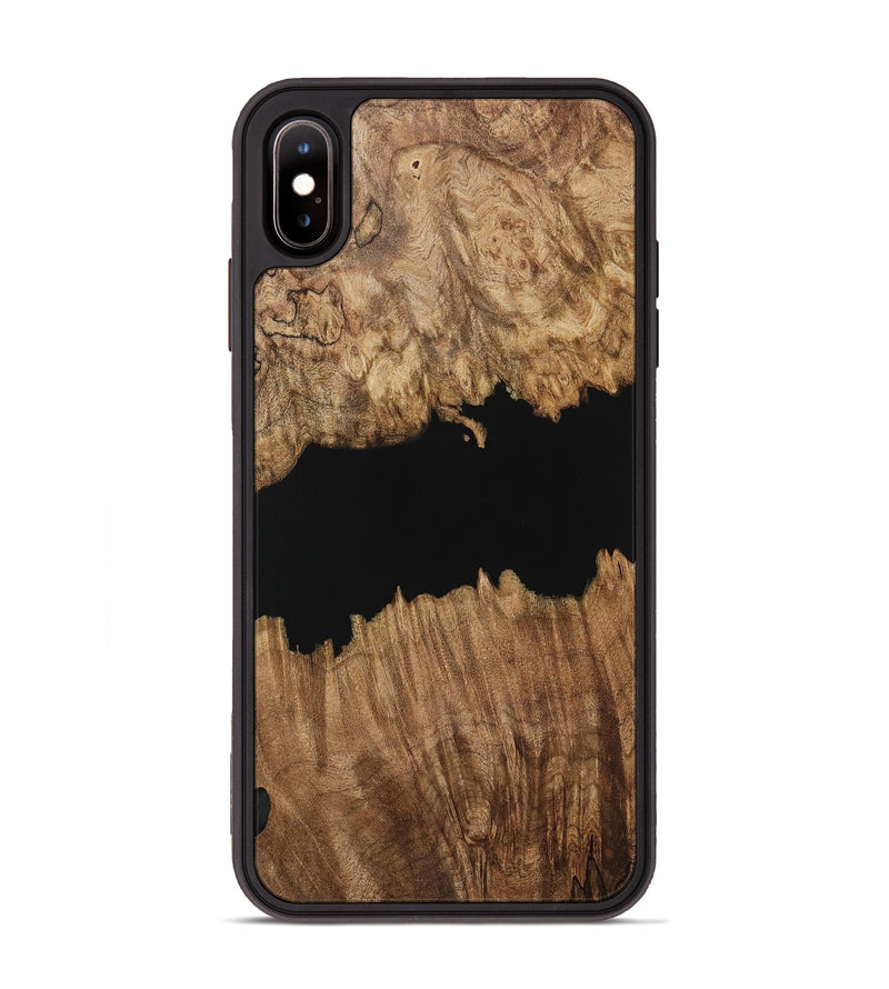 iPhone Xs Max Wood Phone Case - Ilda (Pure Black, 731328)