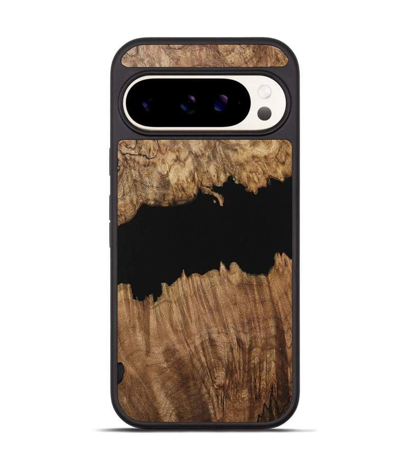 Pixel 9 Wood Phone Case - Ilda (Pure Black, 731328)