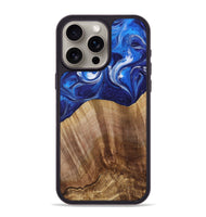 iPhone 15 Pro Max Wood Phone Case - Novelia (Blue, 731336)