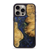 iPhone 15 Pro Max Wood Phone Case - Kessia (Blue, 731338)