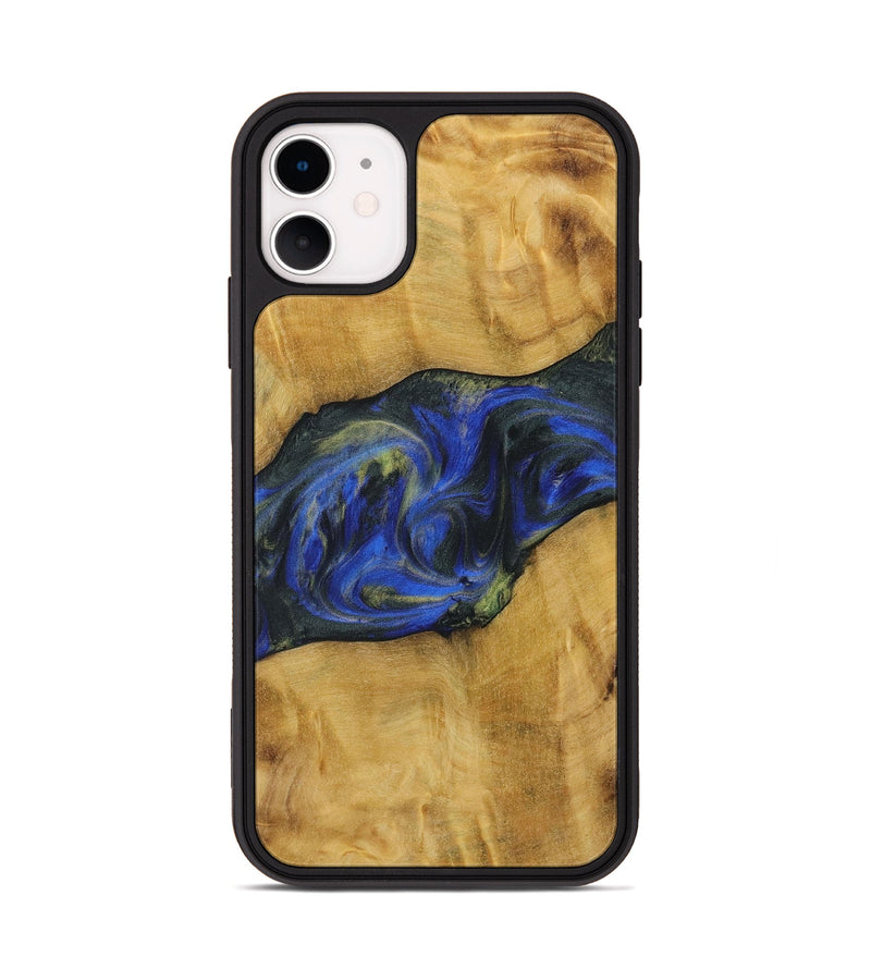 iPhone 11 Wood Phone Case - Kanye (Blue, 731342)