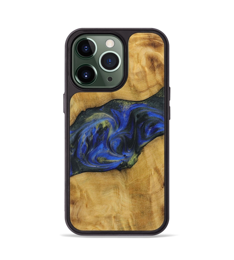 iPhone 13 Pro Wood Phone Case - Kanye (Blue, 731342)