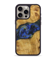 iPhone 15 Pro Max Wood Phone Case - Kanye (Blue, 731342)