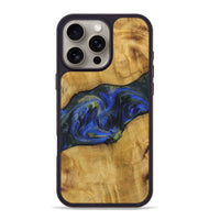 iPhone 16 Pro Max Wood Phone Case - Kanye (Blue, 731342)