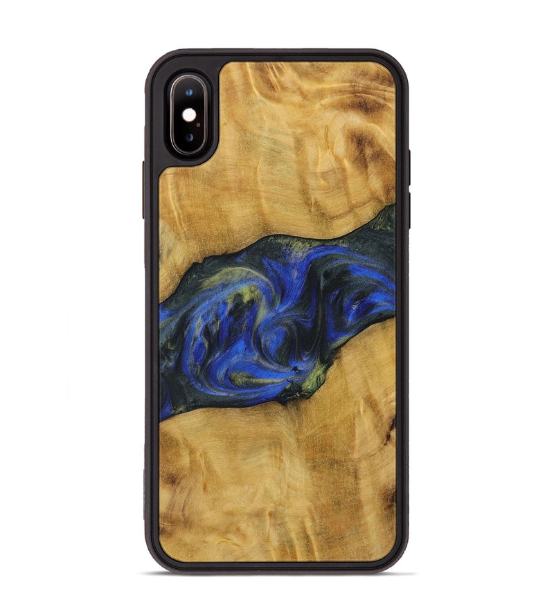 iPhone Xs Max Wood Phone Case - Kanye (Blue, 731342)