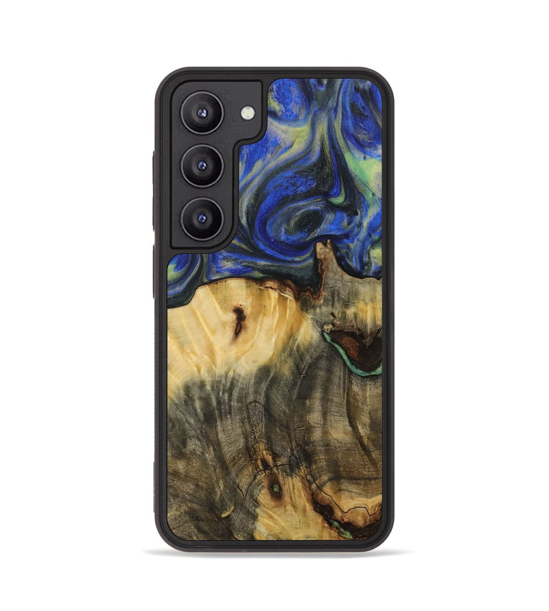 Galaxy S23 Wood Phone Case - Jesenia (Blue, 731343)