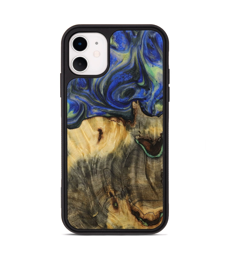 iPhone 11 Wood Phone Case - Jesenia (Blue, 731343)