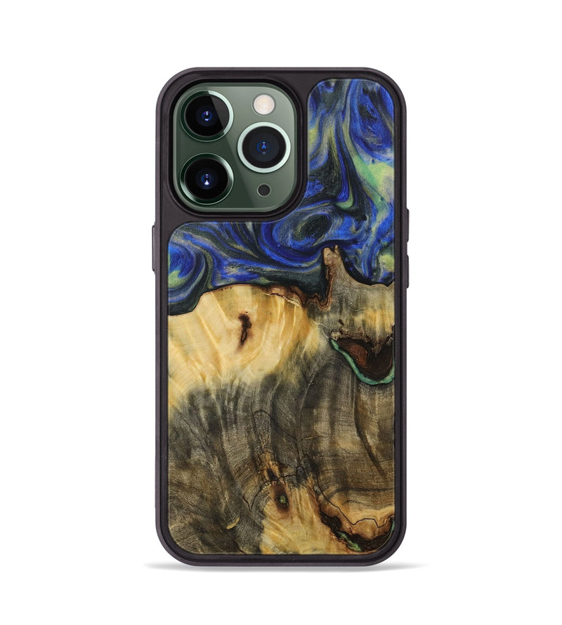 iPhone 13 Pro Wood Phone Case - Jesenia (Blue, 731343)