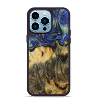 iPhone 14 Pro Max Wood Phone Case - Jesenia (Blue, 731343)