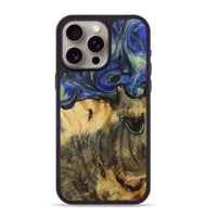 iPhone 15 Pro Max Wood Phone Case - Jesenia (Blue, 731343)