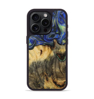 iPhone 15 Pro Wood Phone Case - Jesenia (Blue, 731343)