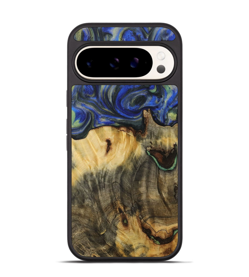 Pixel 9 Wood Phone Case - Jesenia (Blue, 731343)