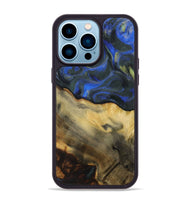 iPhone 14 Pro Max Wood Phone Case - Athena (Blue, 731349)