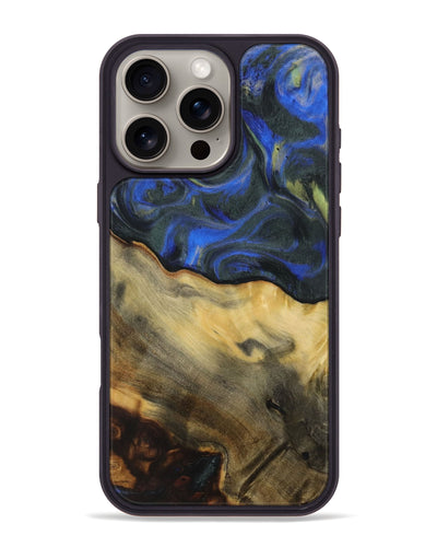 iPhone 16 Pro Max Wood Phone Case - Athena (Blue, 731349)