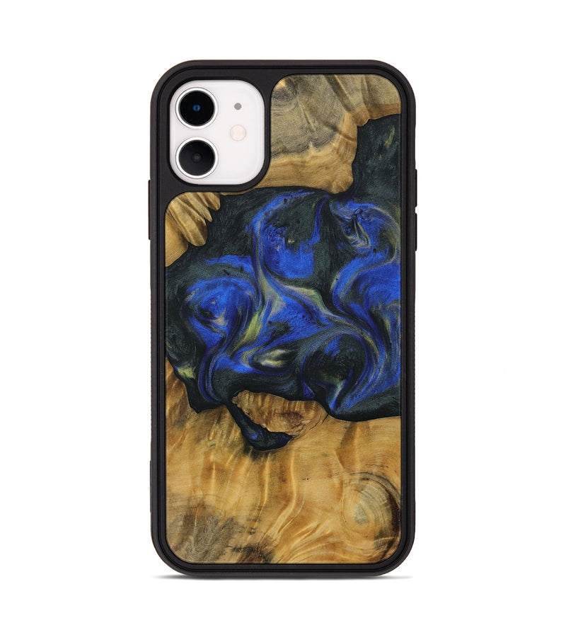 iPhone 11 Wood Phone Case - Gisella (Blue, 731350)