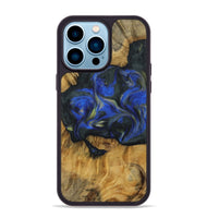 iPhone 14 Pro Max Wood Phone Case - Gisella (Blue, 731350)