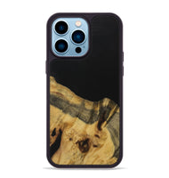 iPhone 14 Pro Max Wood Phone Case - Kristan (Pure Black, 731365)