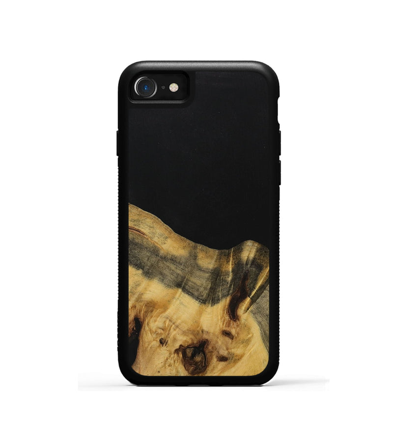 iPhone SE Wood Phone Case - Kristan (Pure Black, 731365)