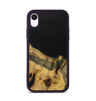 iPhone Xr Wood Phone Case - Kristan (Pure Black, 731365)